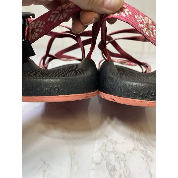 Chaco Women's Sport Sandals Ankle Straps Vibram Adjustable Strappy Pink Size 9 - Picture 5 of 9